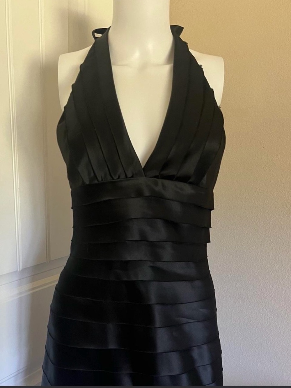NEW WITH TAGS BCBG Max Azria Black Halter Dress Y2K